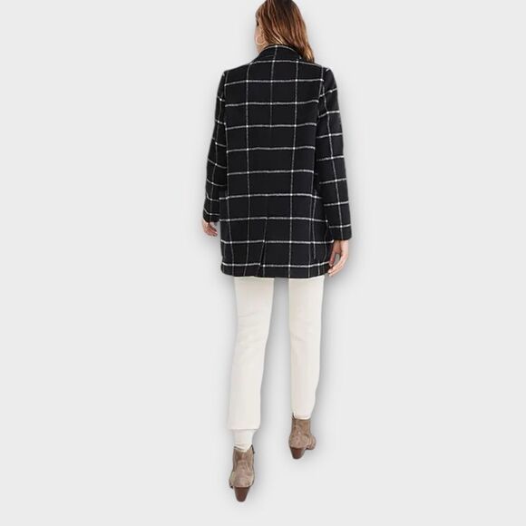 MADEWELL Hollis Double-Breasted Coat in Windowpane - Picture 11 of 13